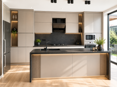 Sıcak ve Modern Minimalist Mutfak